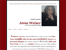 Tablet Screenshot of annaweiser.com